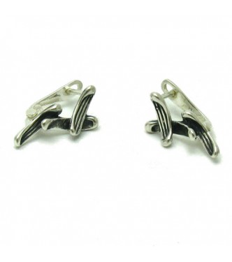 E000551 Sterling Silver Earrings 925 French Clip